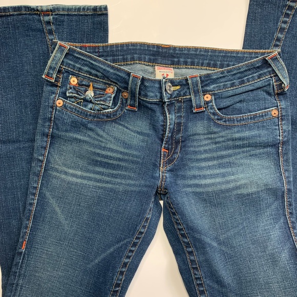 SOLD| true religion mid rise flare jeans - Picture 5 of 8